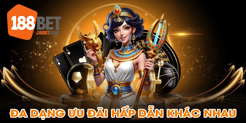 Đa dạng ưu đãi hấp dẫn khác nhau